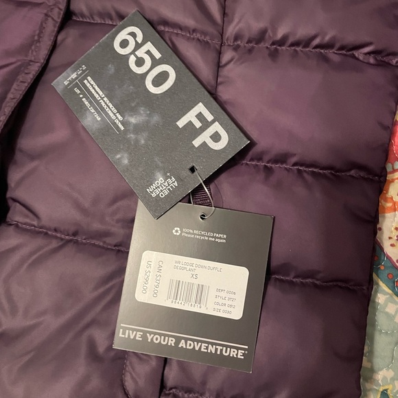 Women's Lodge Down Duffle Coat in deep eggplant - Picture 7 of 7